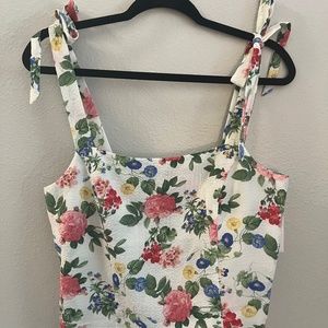 OLD NAVY - Floral Tie Tank
